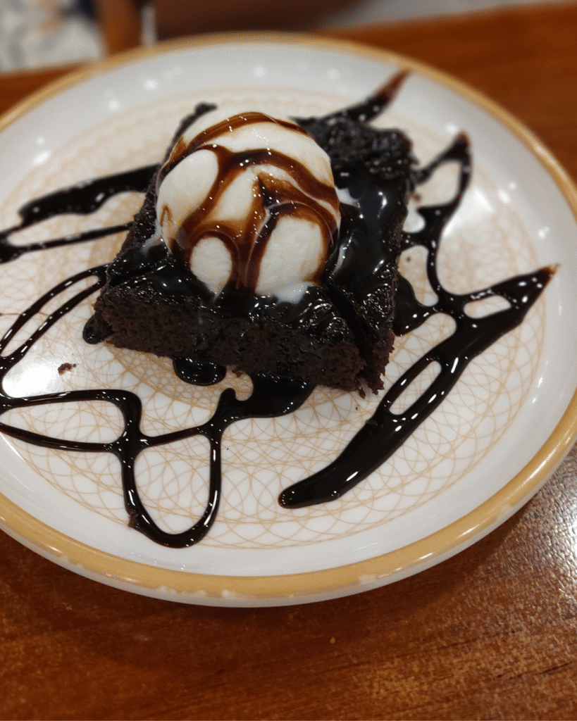 Brownie with Ice cream